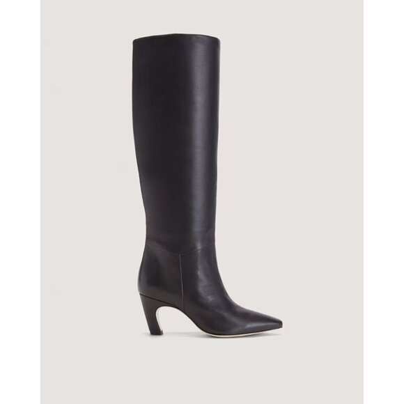 Everlane The Banana Boots in Black Leather New Womens Knee High - Picture 4 of 14